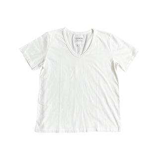 Organic Cotton La Vie Tee in Vintage White